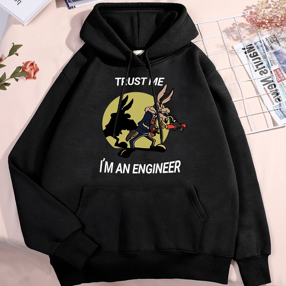

Trust Me I'M An Engineer Men Women Hoody Fleece Warm Sweatshirt Autumn Pocket Hoodies Casual O-Neck Male Streetwear New Fashion