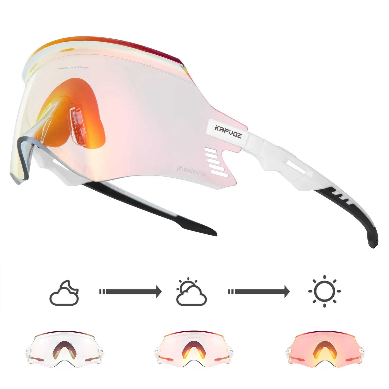 Kapvoe rote photo chrome Fahrrad brille uv400 Männer Frauen Fahrrad Sonnenbrille Rennrad brille MTB Fahrrad brille 7
