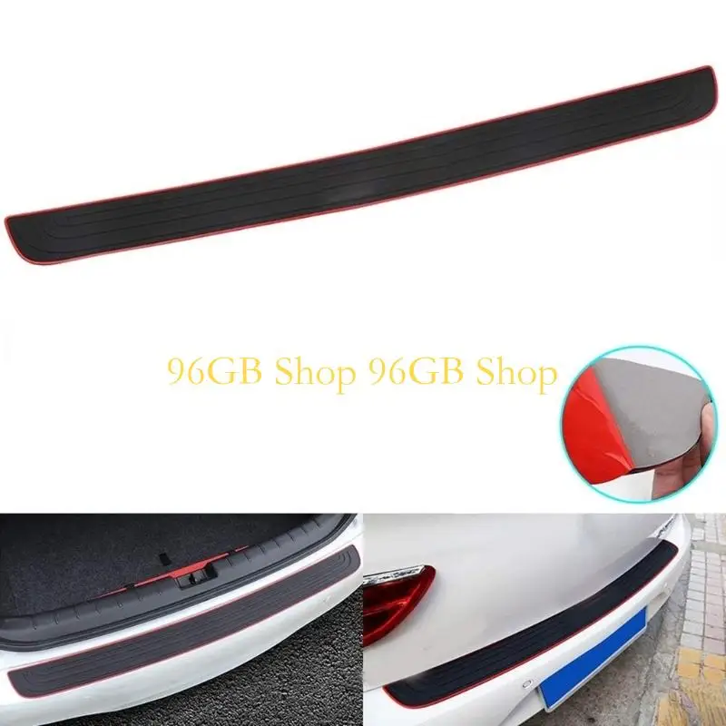 96GB Cargo Loading Rear Bumper Guard Band, Flexible Rubber Entry Cover with Textured Top for Curved Opening Contact Areas