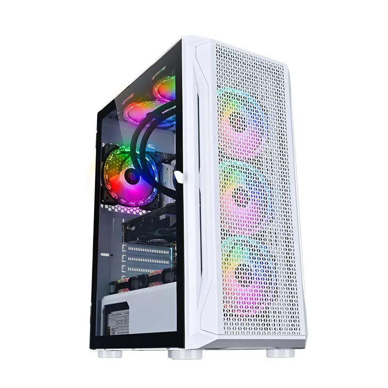 

Computer case Gaming USB3.0 Tempered Glass Computer PC Case Rgb Fan Gaming Case with Rgb Fan 120mm