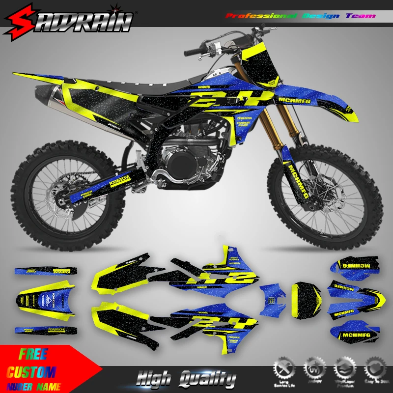 Sawrain For YAMAHA 19-23 YZF250 18-22YZF450 19-22 WRF450 20-23 WRF250 Motorcycle Sticker Custom Team Graphics Decals Kit