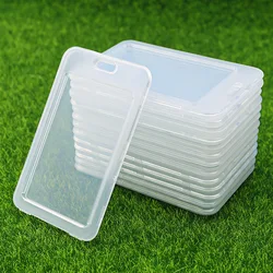 5pcs/lot Transparent Working Permit Sleeve Case ID Credit Card Protector Pass Work Card Holder Badge Cover Case ID Tag for Staff