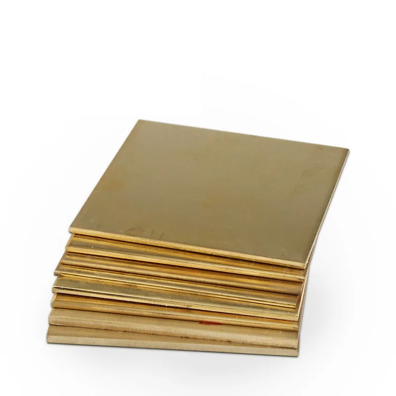 Thickness 1mm to 6mm Brass Sheet Plate H62 Machining Mill Metal Laser Cutting CNC Frame Model Mould DIY 50X100 100X200 150X150