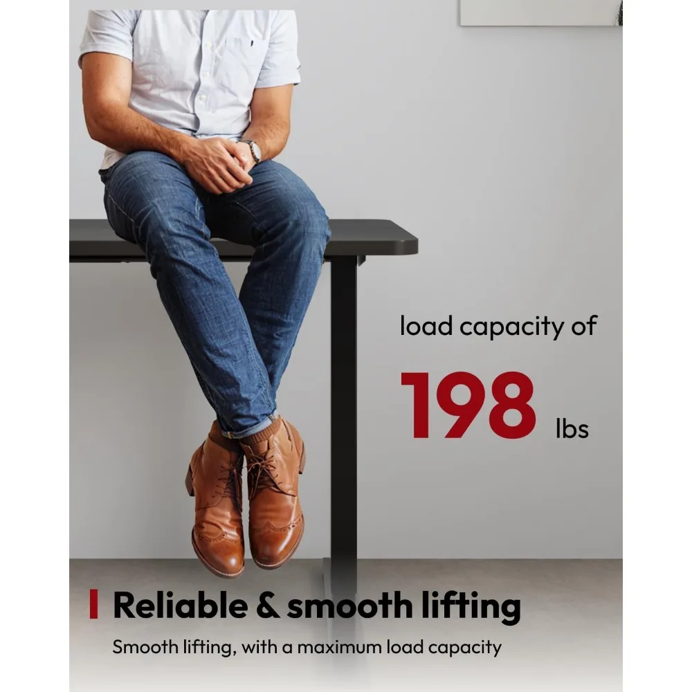 مكتب قائم بارتفاع قابل للتعديل مكتب كهربائي 79 × 32 بوصة حامل مكتب منزلي مع لوحة لصق، إطار أسود/B