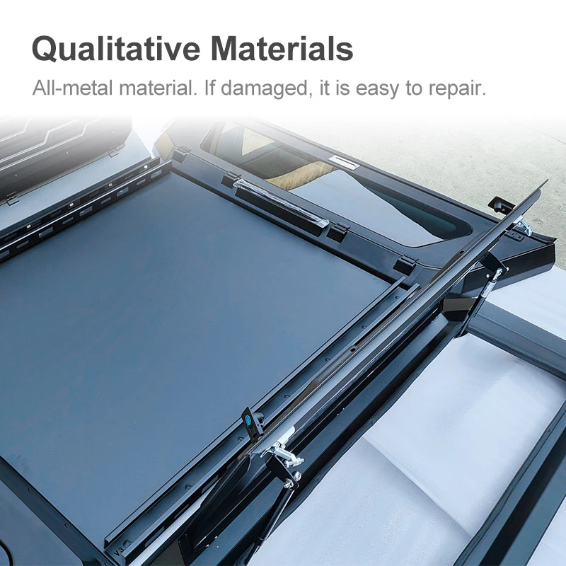 Car Accessories 4x4 Aluminum Alloy Thick Skeleton Split Three Door High Rear Box Cover For BYD Shark Pickup