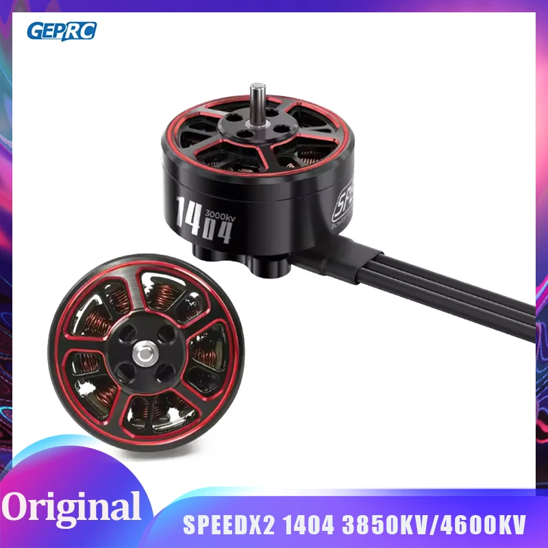

GEPRC SPEEDX2 1404 3850KV 4600KV Двигатель подходит для FPV-дронов Tern-LR40 2 4-дюймовых RC FPV Квадрокоптер Дрон для фристайла