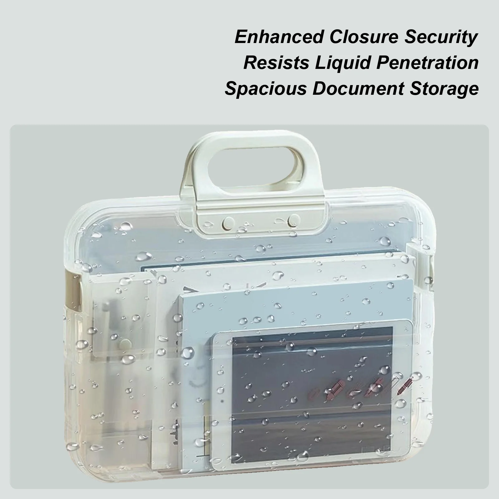 

Paper Folders Large Waterproof With Handle Filing Folder Document Storage Organizer For Paper Book Notebook School Classroom