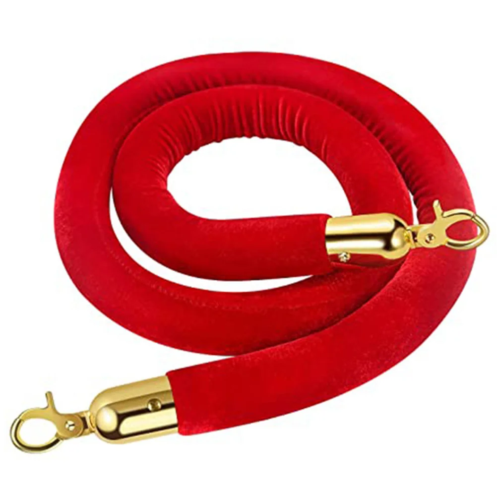 Concierge Post Lanyard Barrier Rope with Hooks Guard Guardrail Queue for Stanchions Crowd Control Stainless Steel