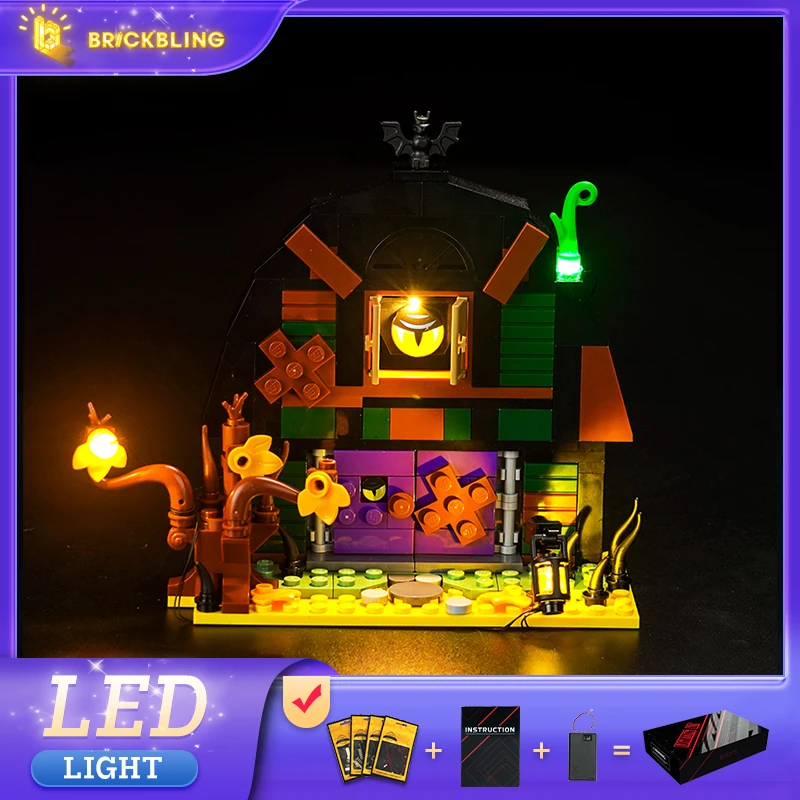 

Brick Bling LED Light 40721 Set Suitable for Halloween Barn Building Blocks Gift (Lighting Accessories Only)