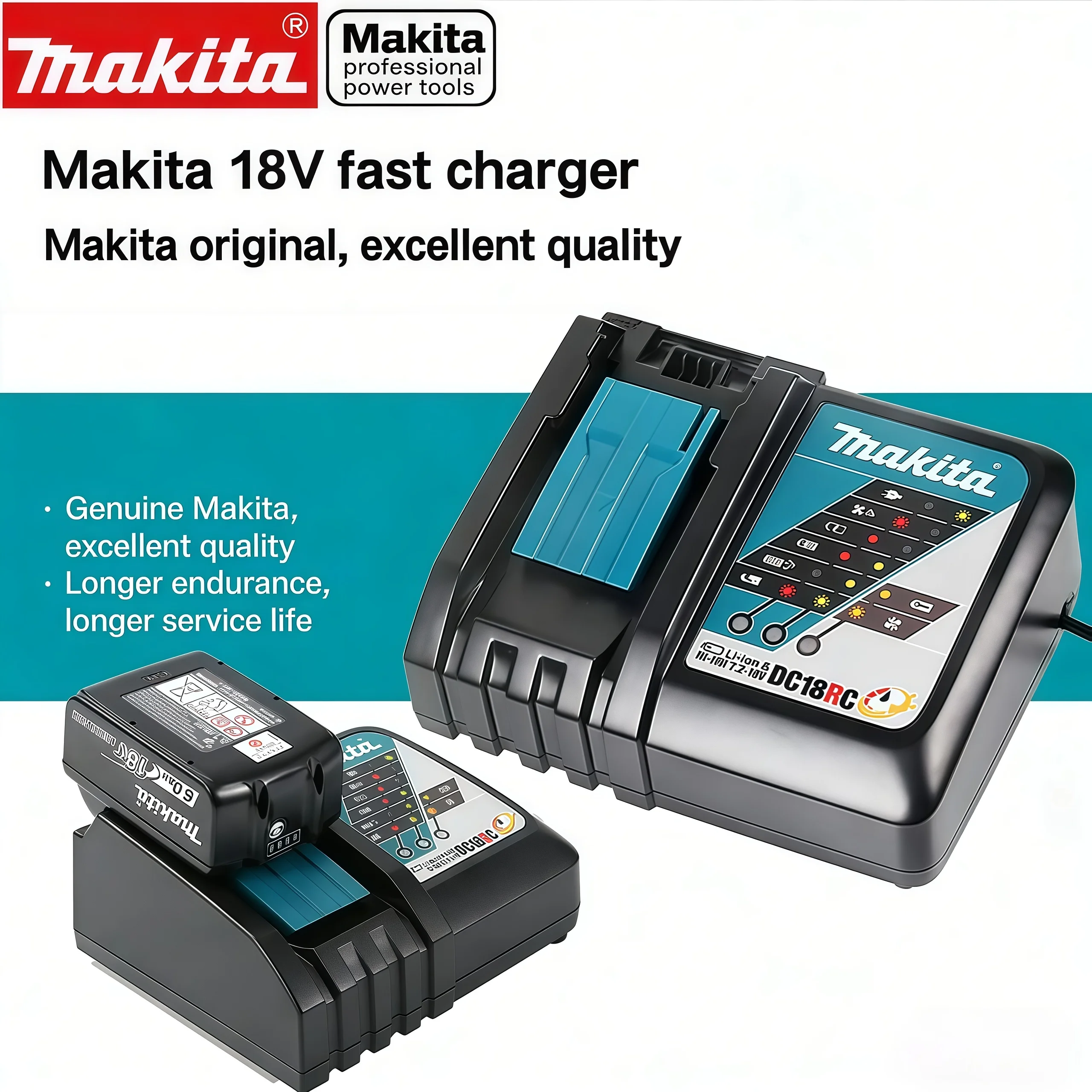 

Makita 18V 3.0Ah Li-ion Battery BL1830 BL1830B BL1840 BL1840B BL1850 BL1860B Power Tool Battery, Free Shipping