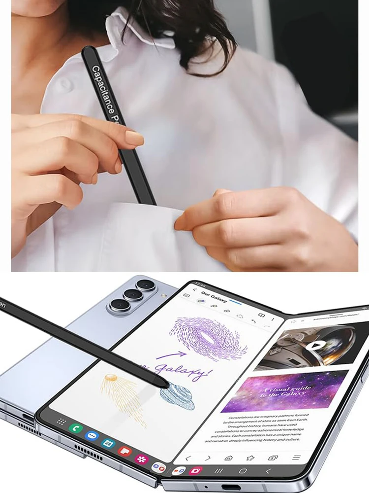 For Samsung Galaxy Z Fold 5 4 3 2 Stylus Pen Capacitance Pen S Pen Replacement Touch for Tablet Screen Mobile Phone Pencil