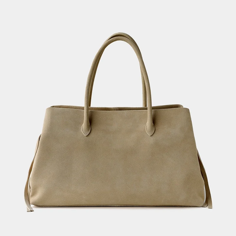 Female Fashion Vintage Handbag Women Luxury Multi Layer Commuting Shopping Bags Female Suede Genuine Leather Bags