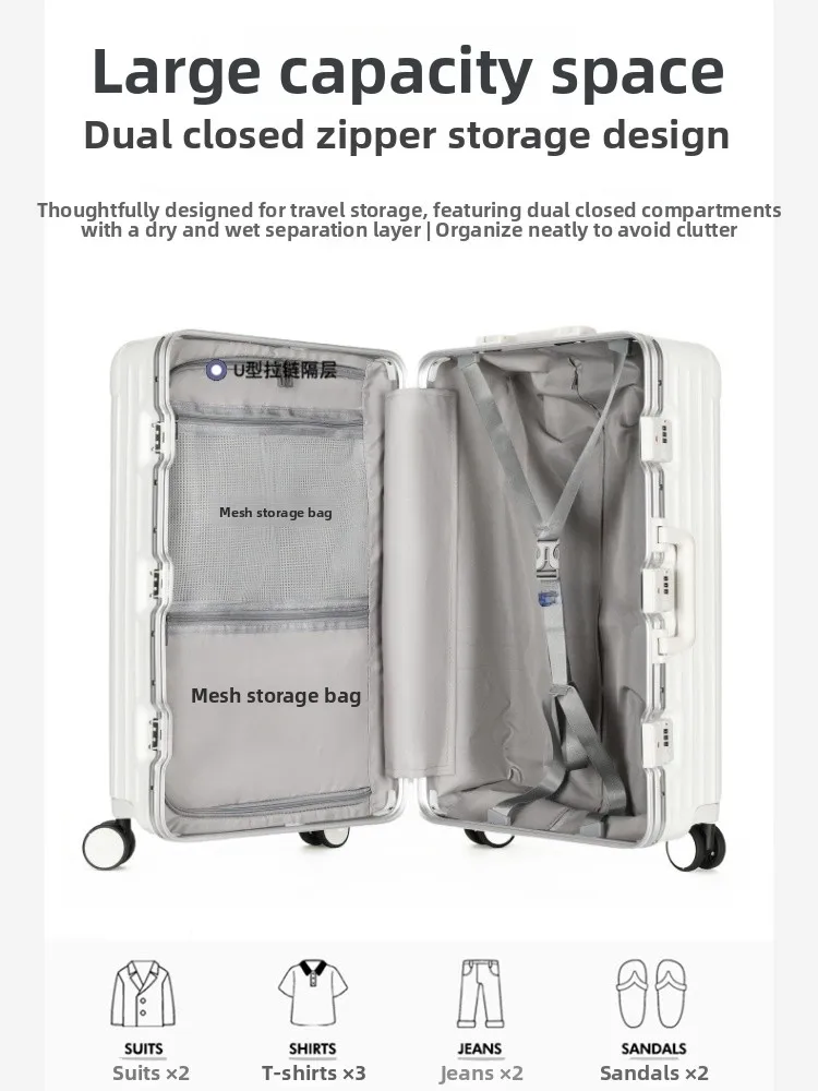 

ArkDaiu женская большая сумка Capaci Thiened с алюминиевой рамой, большая сумка, дорожный чемодан, студенческая коробка для тяги, кожа с паролем