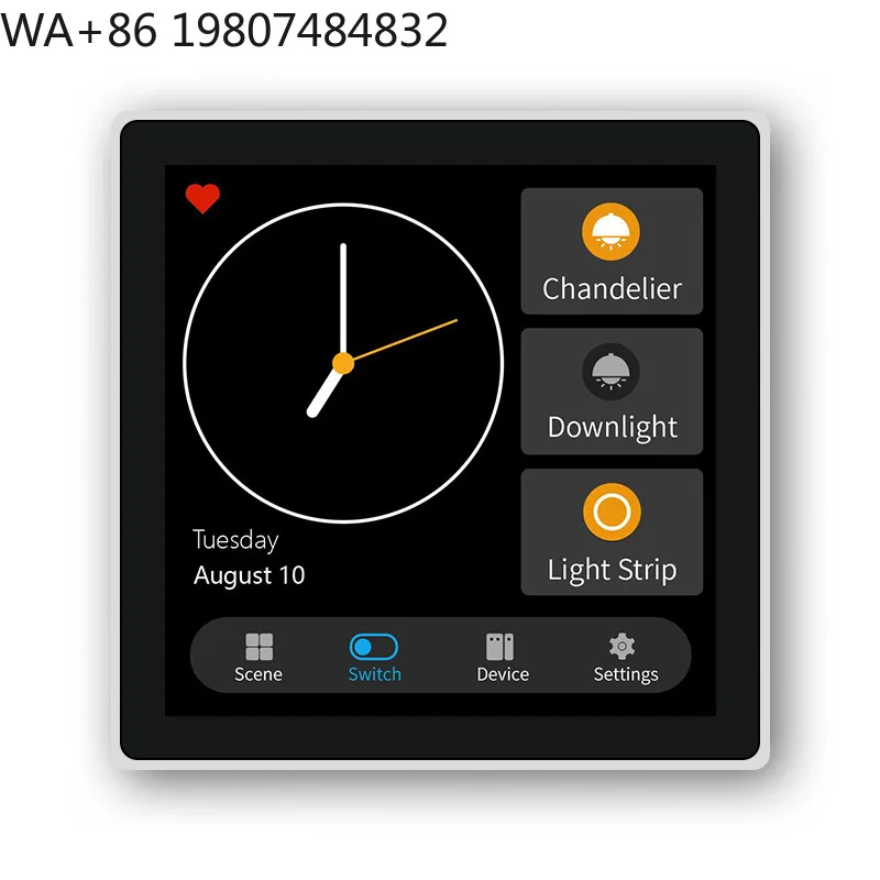 IPS Touch Screen Smart Temp Regulator Switch Ethernet WiFi Underfloor Warm Controller  Smart Life App Home Hotel HVAC Panel