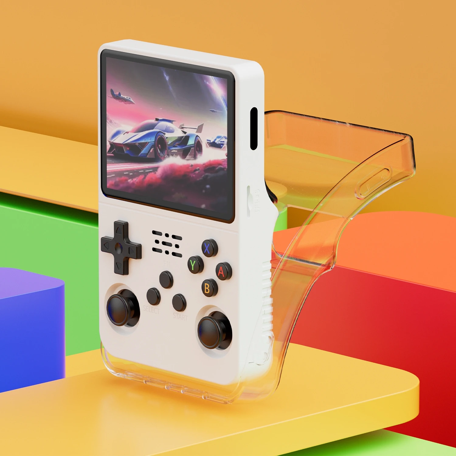 

TPU Cooling Transparent Protective Cover for Anbernic R36S Anti-Drop Case Durable Machine Protector