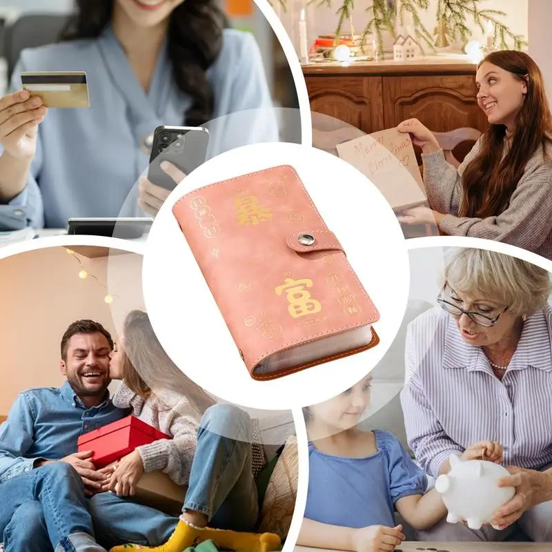 Книга для экономии наличных, 2025 год, большая емкость, планировщик бюджета расходов, 50 листов, несколько отделений, книга финансового управления для наличных денег