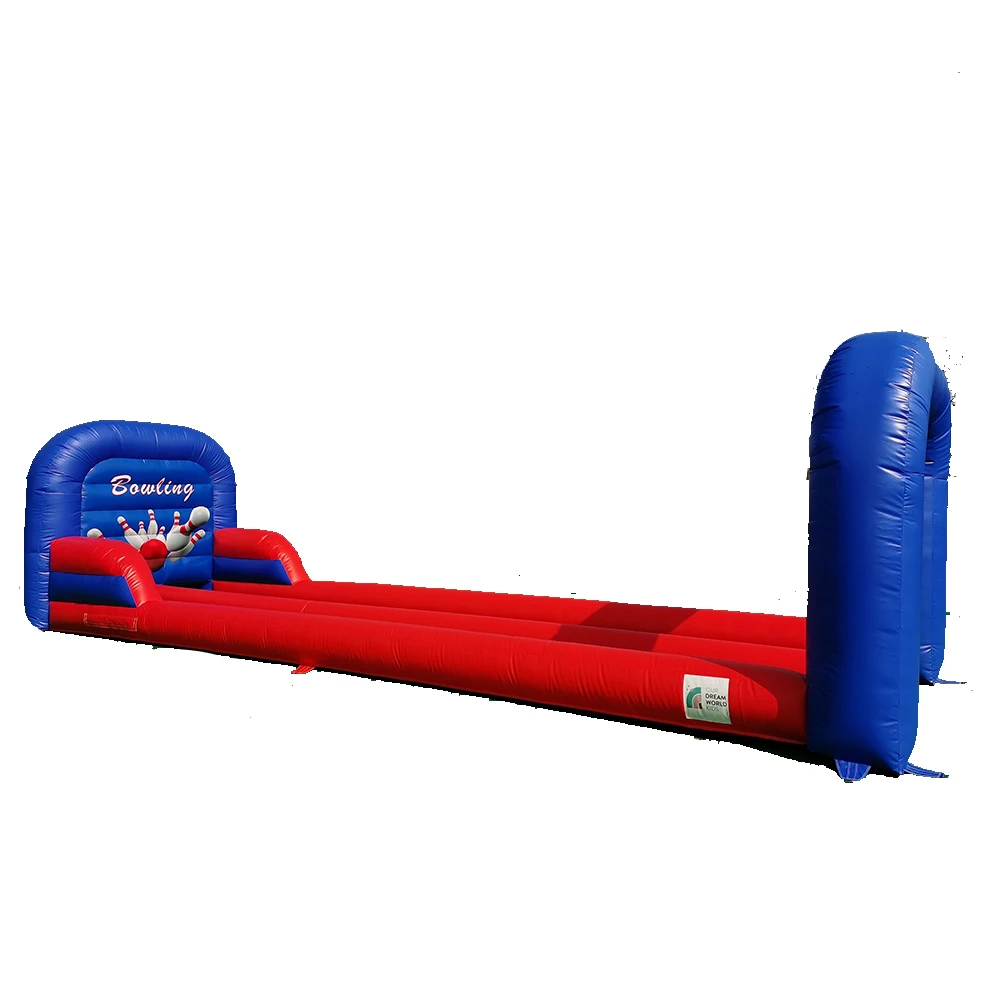 6m Inflatable Double Lane Inflatable Bowling Alleys with Bowling Pins for Kids and Adults Sport Game