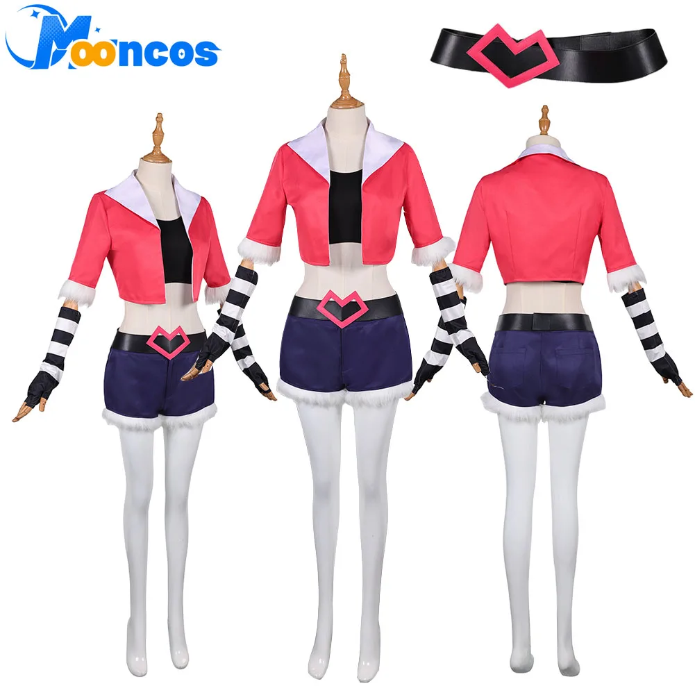 

Velvette Cosplay Costume Anime TV Helluva Cosplay Boss Roleplay Clothes Outfit for Women Female Halloween Carnival Party Suit