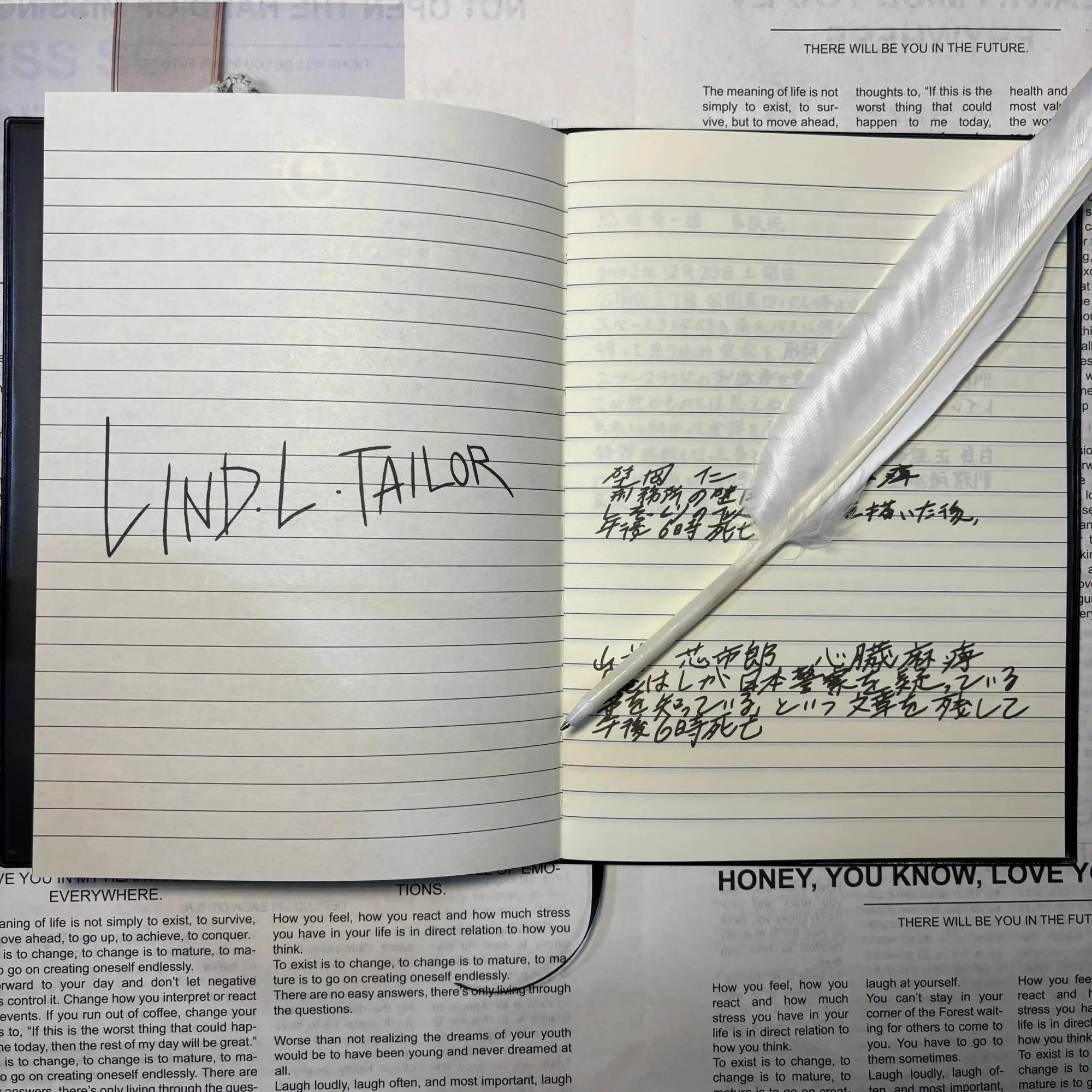 Death Note Peripheral Notebook Yagami Light Anime Comic Feather Pen Cosplay Notepad Journal view 5