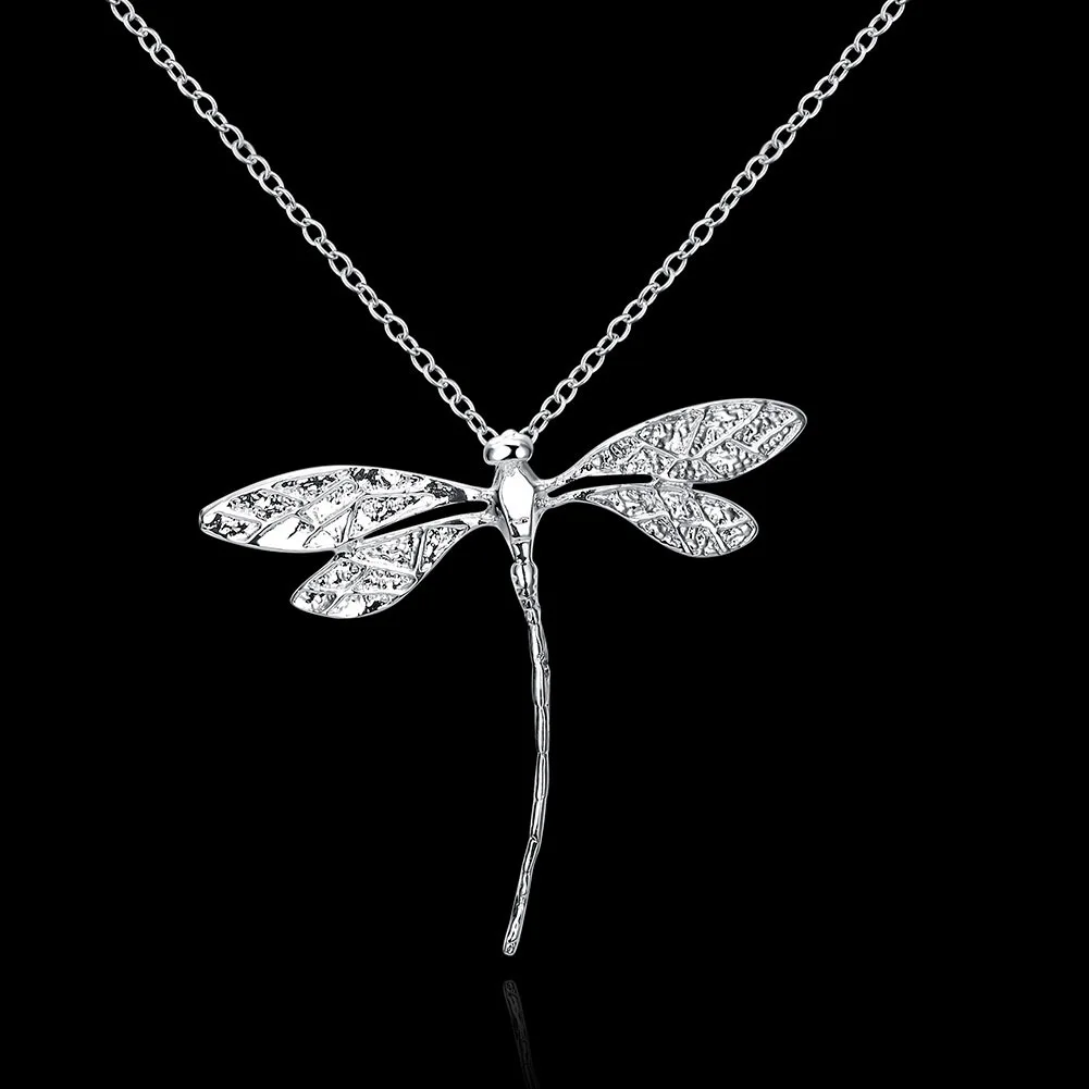 Trendy products 925 sterling Silver y2k Dragonfly Pendants Necklaces Chains For Women wedding Engagement party Fashion Jewelry