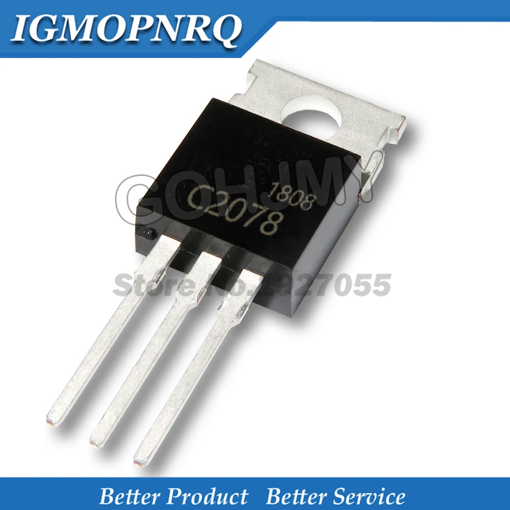 10 Uds 2SC2078 C2078 TO-220 27MHz RF Amp transistor TO220 paquete IC nuevo