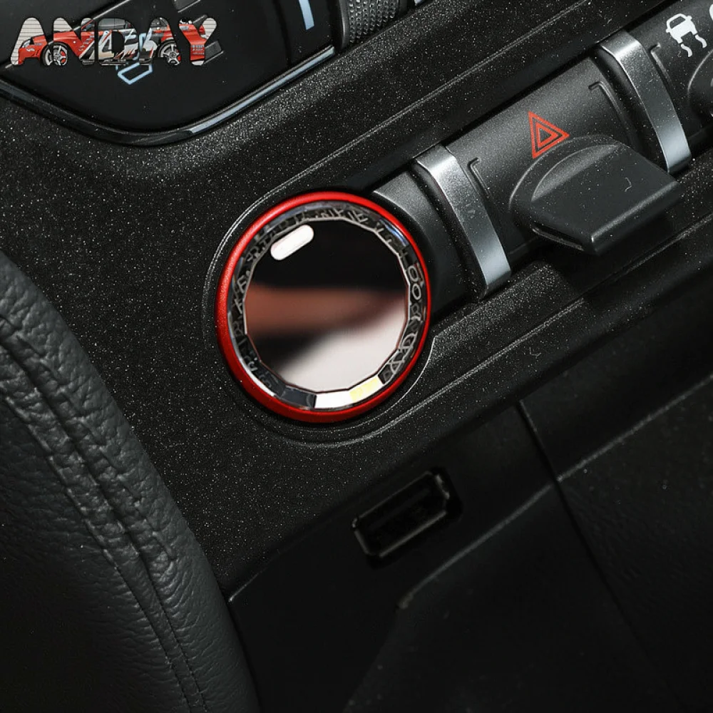 Crystal Ignition Switch Start Button Replacement For For Ford Mustang 2015 2023 Interior Accessories Car Styling Decor Parts