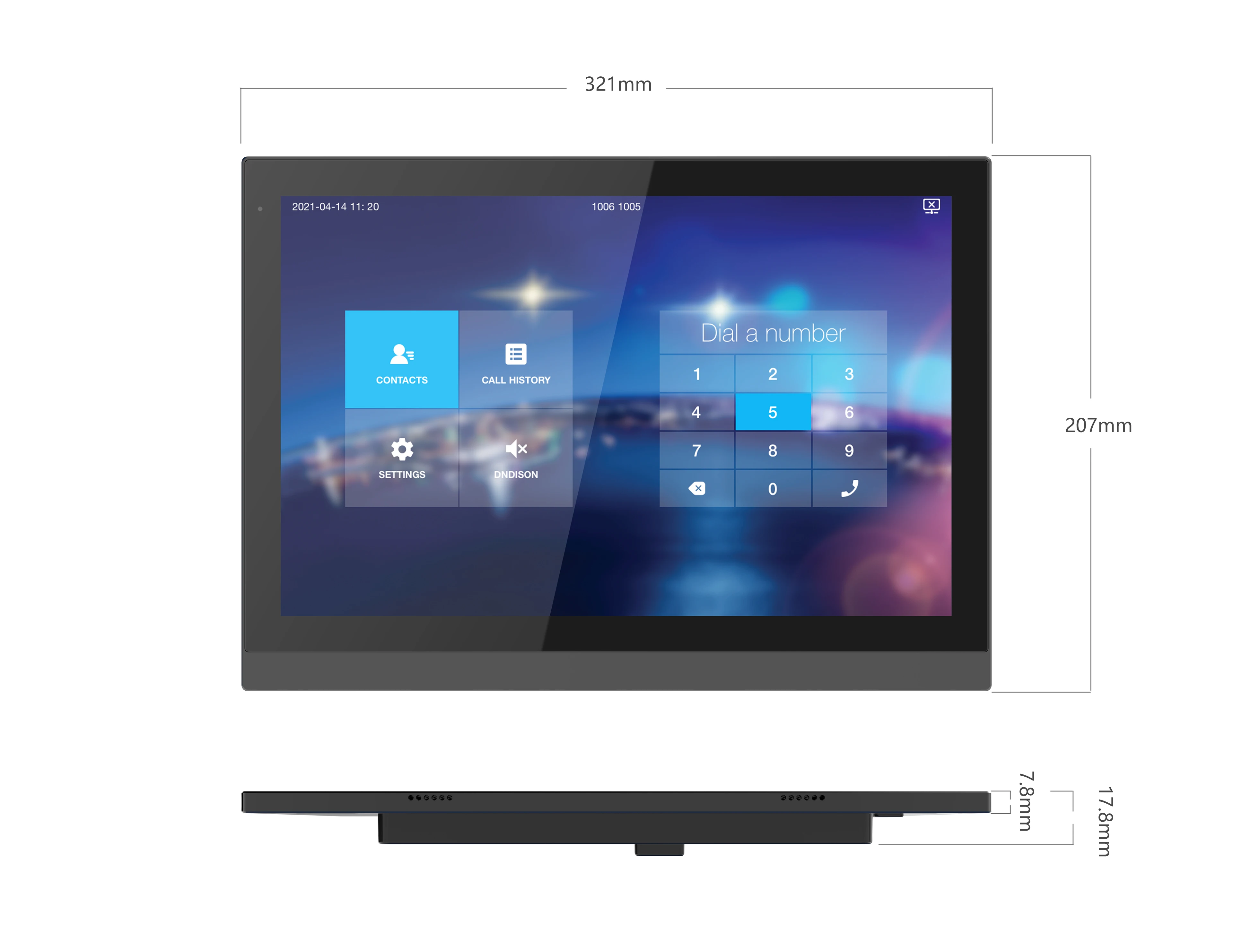 Videocitofono digitale intelligente Tuya IP di fascia alta, monitor interno touch screen da 10 pollici con controllo domestico intelligente, stazione esterna HD