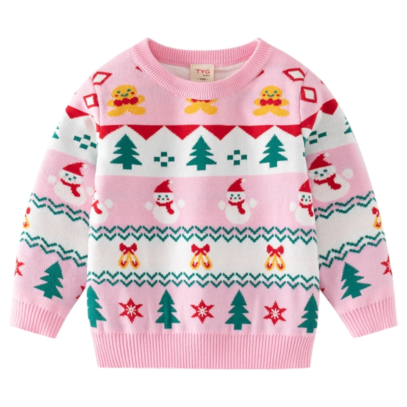 Adorable Christmas Children's Sweatshirts Must-Have Designs for Fall and Winter Long Sleeve Sweaters for Kids 2-6 years