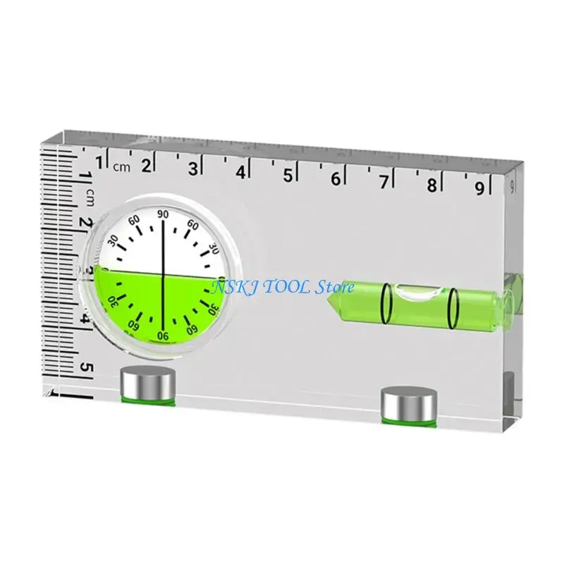 L8RC Practical Angles And Level Checker For Woodworking Construction Attachment For Metal Surfaces And Small Space