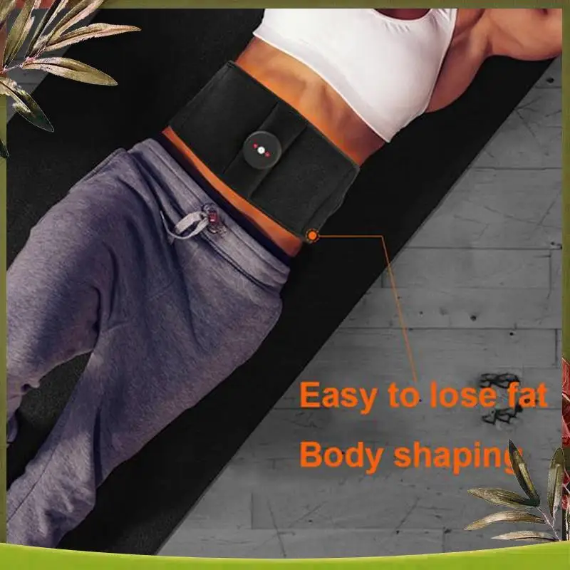 

Muscle Stimulator Weight Loss EMS Fitness Vibration Belt Fitness Massage Gym Protection Belt Orange