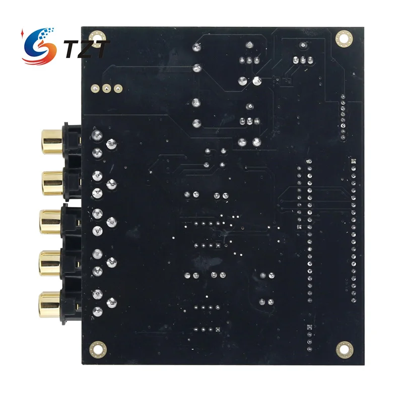 TZT F12 muse72320 pengendali Volume papan Preamplifier Level penggemar pengendali jarak jauh IR dengan layar OLED 2.08 inci