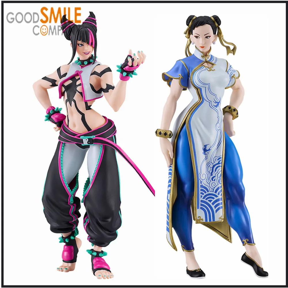 

In Stock Original Anime Street Fighter IV Megahouse POP UP PARADE Chun-Li SF6 Ver. Han Juri PVC Action Figure Toys Collector