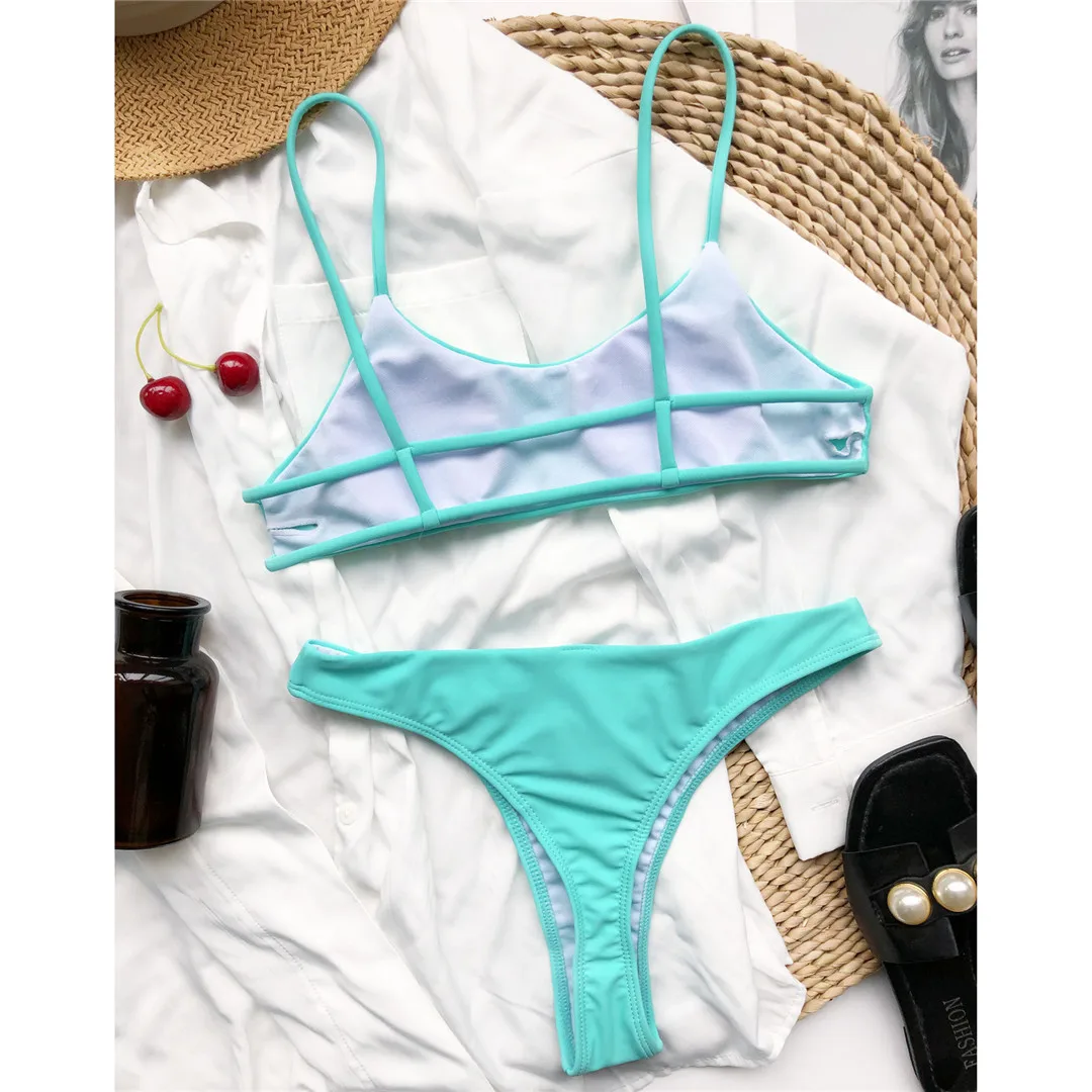 Neuer sexy Mini-Micro-String-Bikini, Damen-Badeanzug, zweiteiliges Bikini-Set, gepolsterter Badeanzug, Badebekleidung, Damen-Bikini V3077 – Detail 23