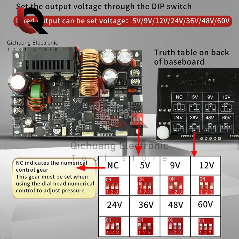 XY6020L CNC Adjustable DC Stabilized Voltage Power Supply Constant Voltage and Constant Current 20A/1200W Step-down Module