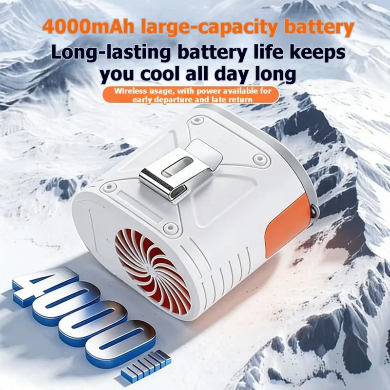 A69T For Outdoor Use 2026 New Portable Waist Fan Featuring Digital Display, Long Battery Life, And Cooling Functionality