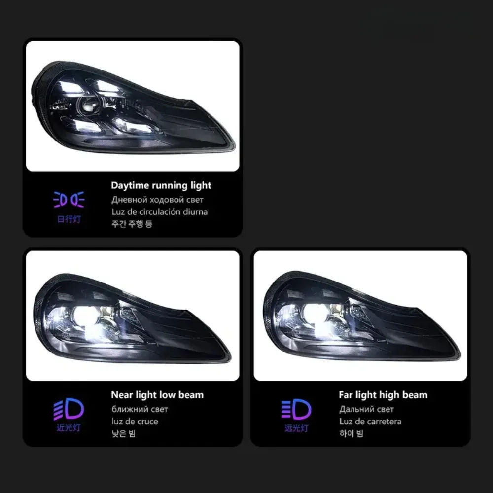 Car LED Light For Porsche Cayenne 957 Headlight 2007-2010 car accessories Upgrade New Style Pair Front Matrix HeadLamp DRL,Plug and Play - view 3
