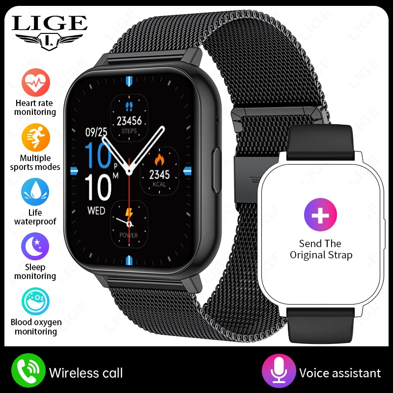 

Новые модные смарт-часы 2026 года: легкие, с мониторингом здоровья и сна, спортивный фитнес-трекер, Bluetooth-вызовы и сообщения, роскошные мужские часы