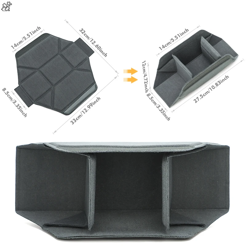 QISEMIAN Digital Camera Bag - DSLR Storage Bag - Shockproof and Drop-resistant - Thick Inner Lining - Divided Bag