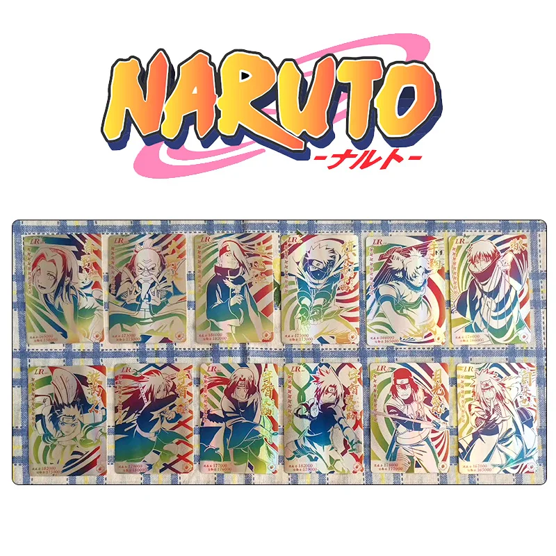 Naruto Lr Series Yuuhi Kurenai Jiraiya Uchiha Itachi Anime Characters Rare Collection Flash Card Cartoon Toys Christmas Gift