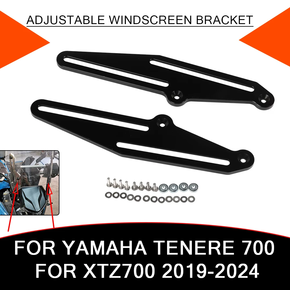 For YAMAHA TENERE 700 T700 T 700 Tenere700 T7 2023 2024 Motorcycle Windscreen Adjusters Airflow Adjustable Windscreen Bracket