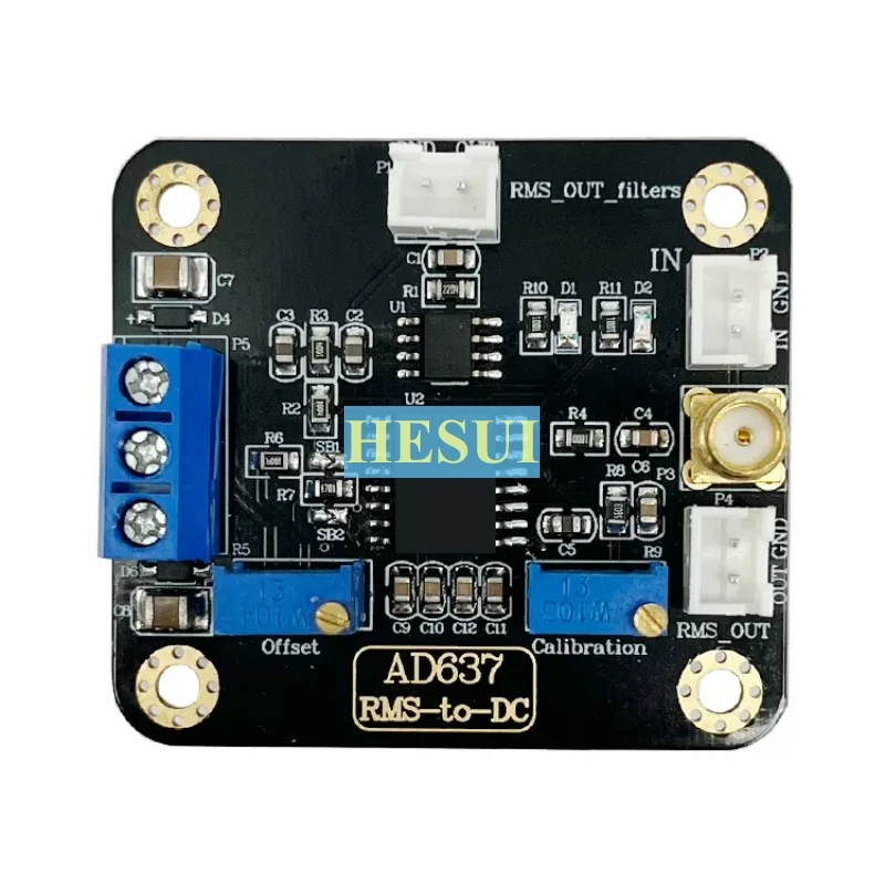 

AD637 module RMS detection module peak voltage detection AC signal data acquisition