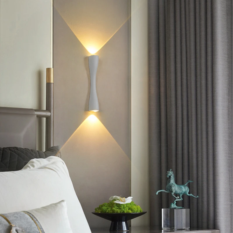 

High Quality Aluminum Waterproof Wall Light with Brand Chip AC100 240V Creative Color