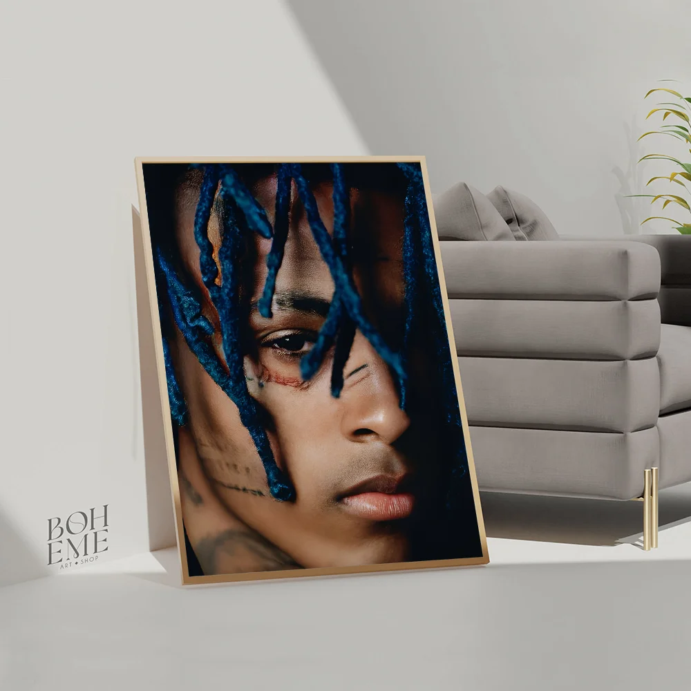 X-XXXTENTACIONES-Hot Rapper Classic Movie Posters Fancy Wall Sticker for Living Room Bar Decoration Room Wall Decor