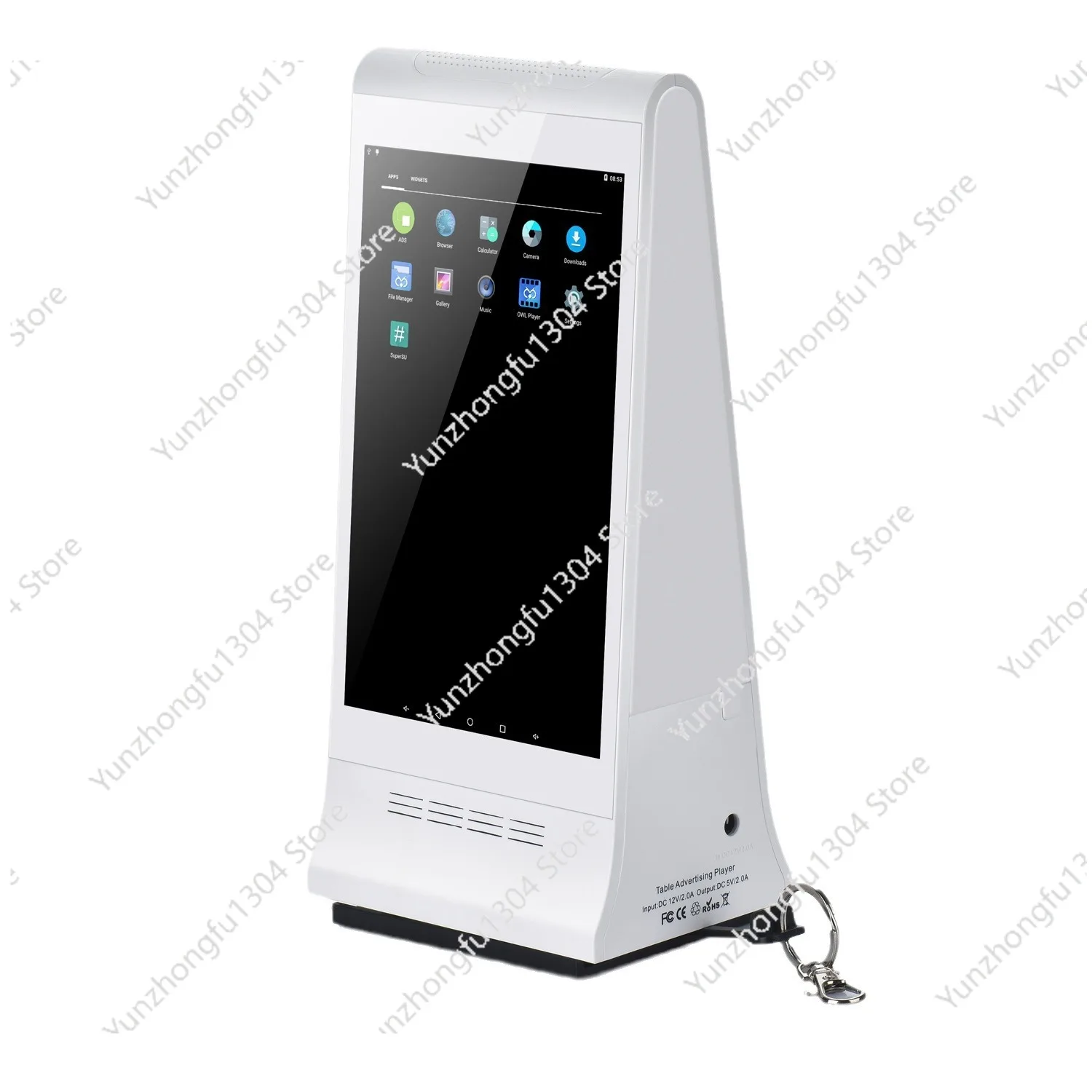 FYD-868P Smart Android 7.1 تشغيل إعلان طلب المكالمات الكل في واحد مطعم شحن آلة الإعلان على الوجهين