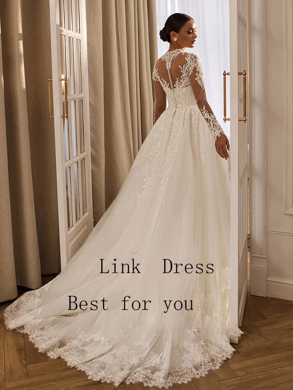 Fashion Strapless Wedding Dresses for Ladies Soft Tulle Bridal Gowns Exquisite Full Sleeve Vestidos De Novia New 2026 Summer