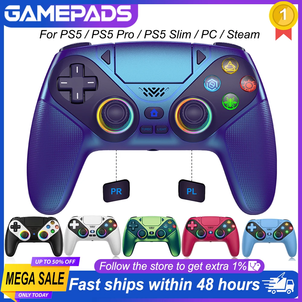 bluetooth-ワイヤレスゲームパッドプレイステーション-5-コントローラ-ps5-コンソールゲームコントローラターボデュアルセンス振動プログラミング付き