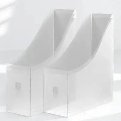 

5 Pcs File Rack Storage Box Documents Organizers Holder Vertical Desk Office Shelf Bookshelf