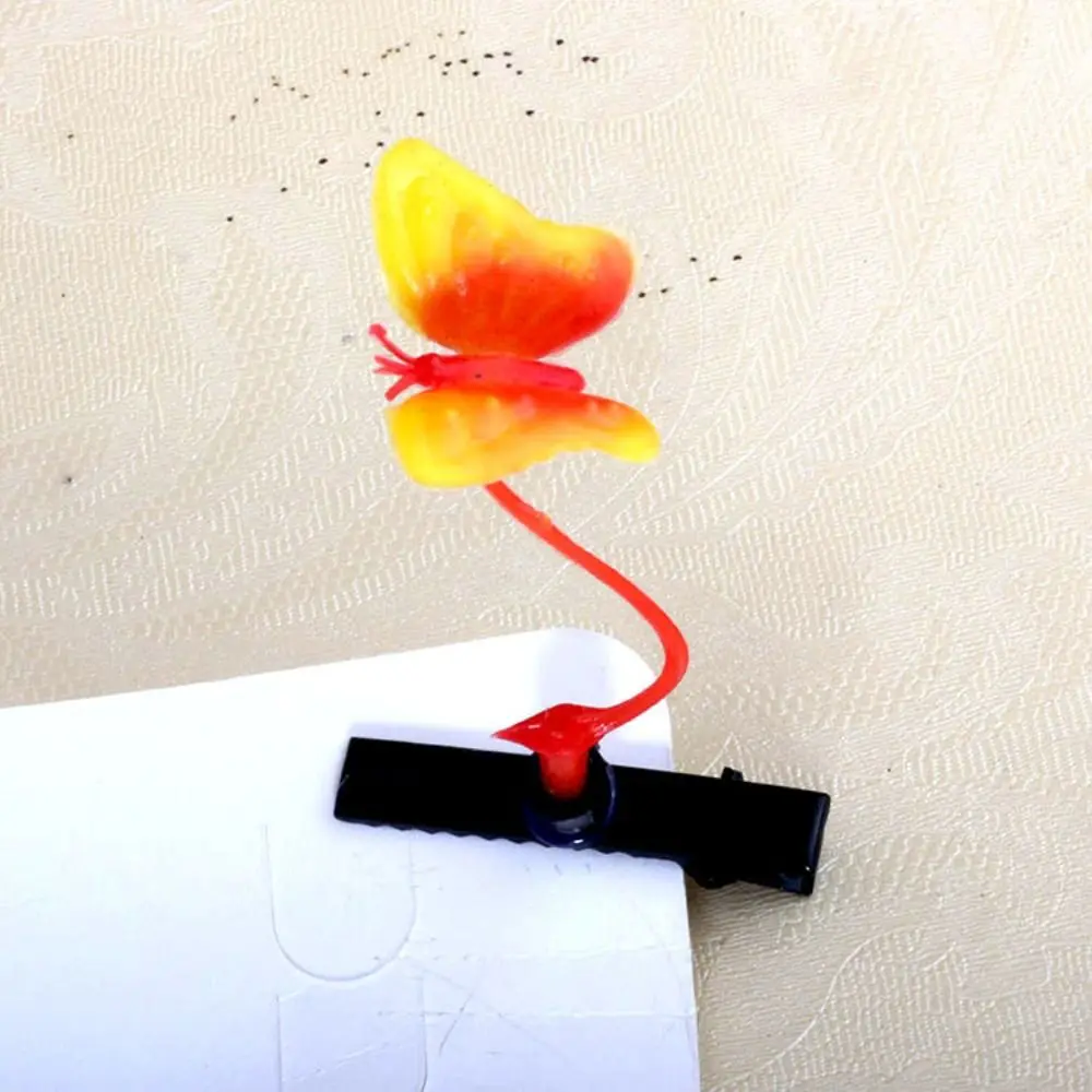 1 par de pinzas para el pelo de brotes de frijol de simulación, horquillas para plantas con forma de seta, flor de cereza, pasadores laterales de mariposa, Clips de pico de pato de dibujos animados