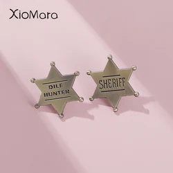 Dilf Hunter Emaille Pins benutzer definierte Einfachheit Bronze Stern sie Riff Broschen Revers Abzeichen lustige Retro-Schmuck Geschenk für Fans Freunde