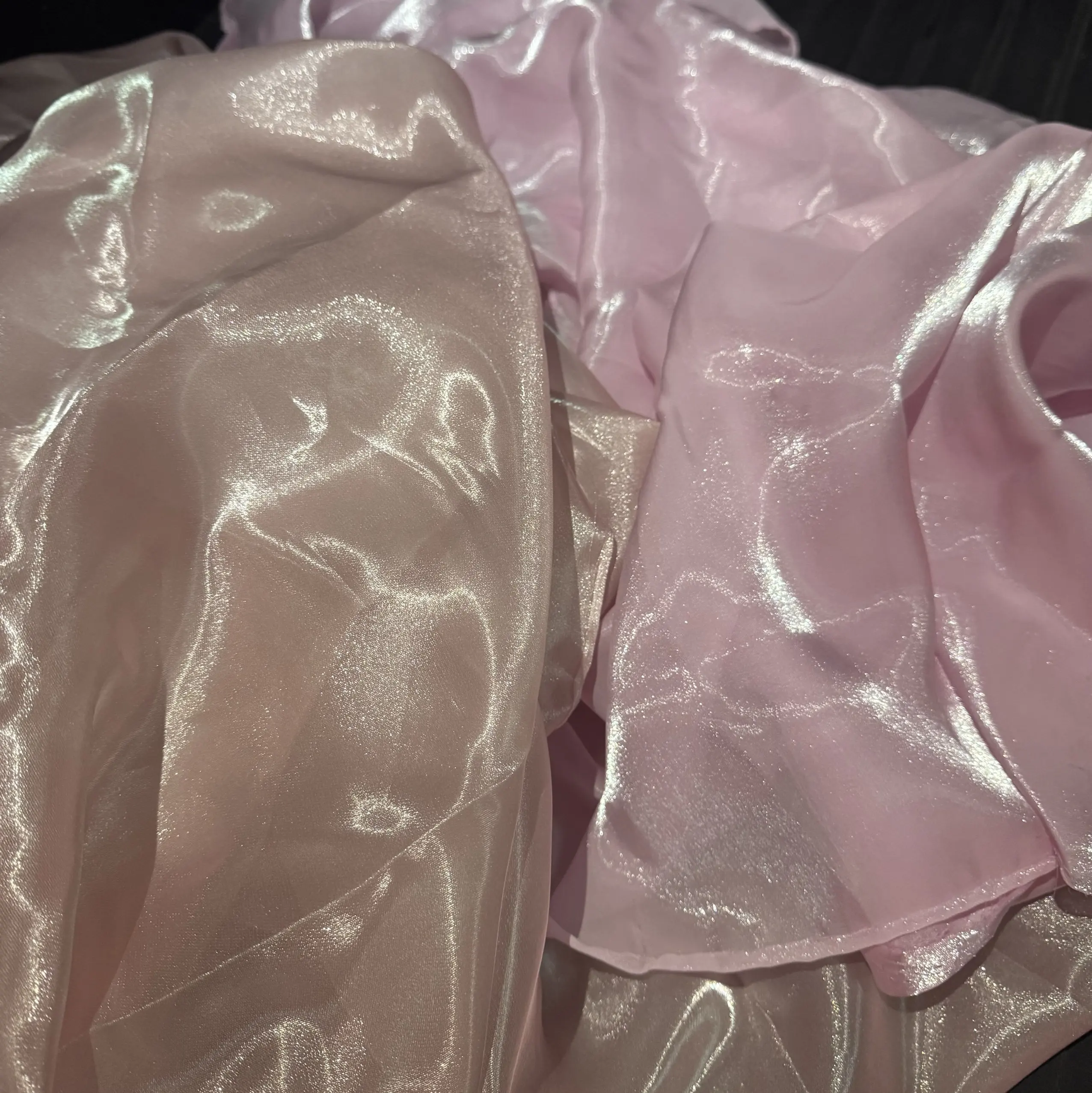 Light Yarn Pearlescent Shape Silky Cloth Clothing Fabric Antique Ins Photograph Background Draping for Wedding Decoration Fabric